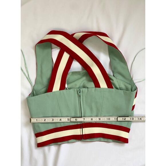 C/MEO Collective Pursue Crop Top Sleeveless XXS 00 Racerback Green Sporty - Picture 5 of 11